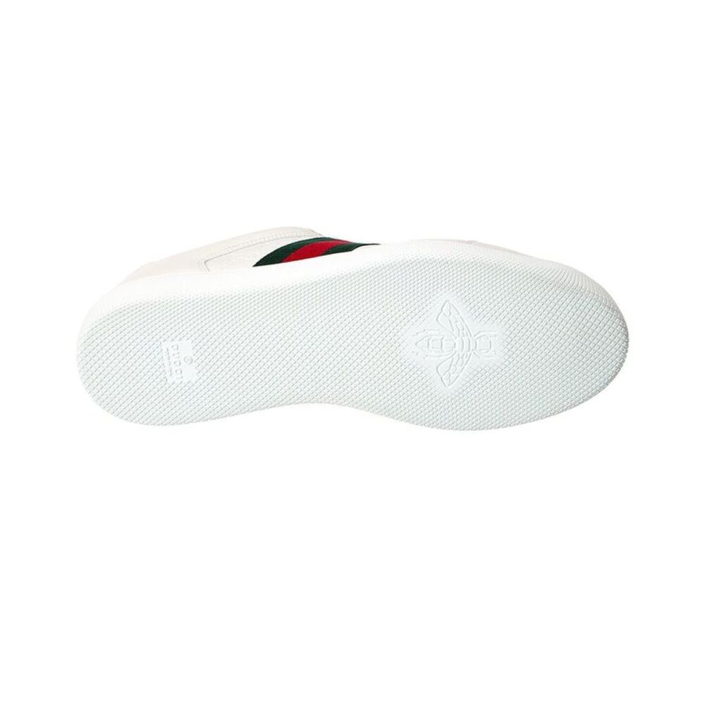 Gucci Screener Trainer Leather Sneaker, White - Picture 4 of 5